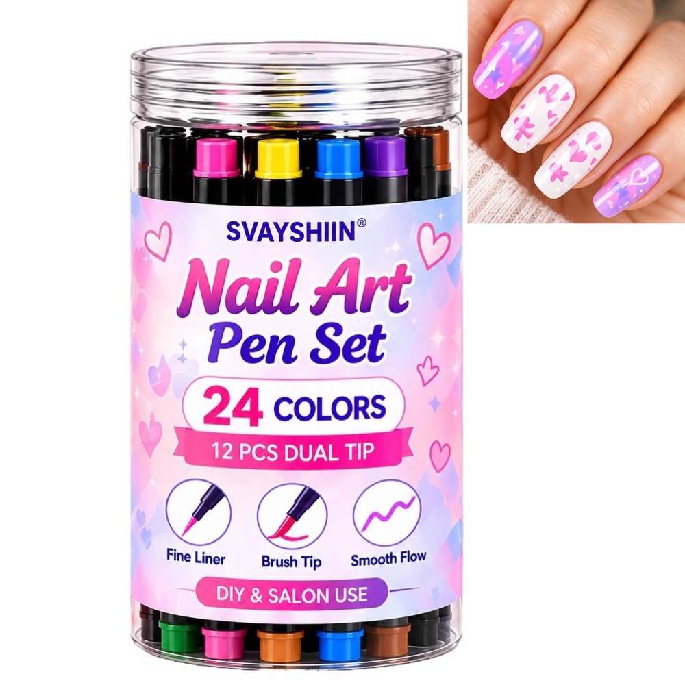 Copic Marker Sketch - 12 stuks nagelkunstverfpen met dubbele punt,