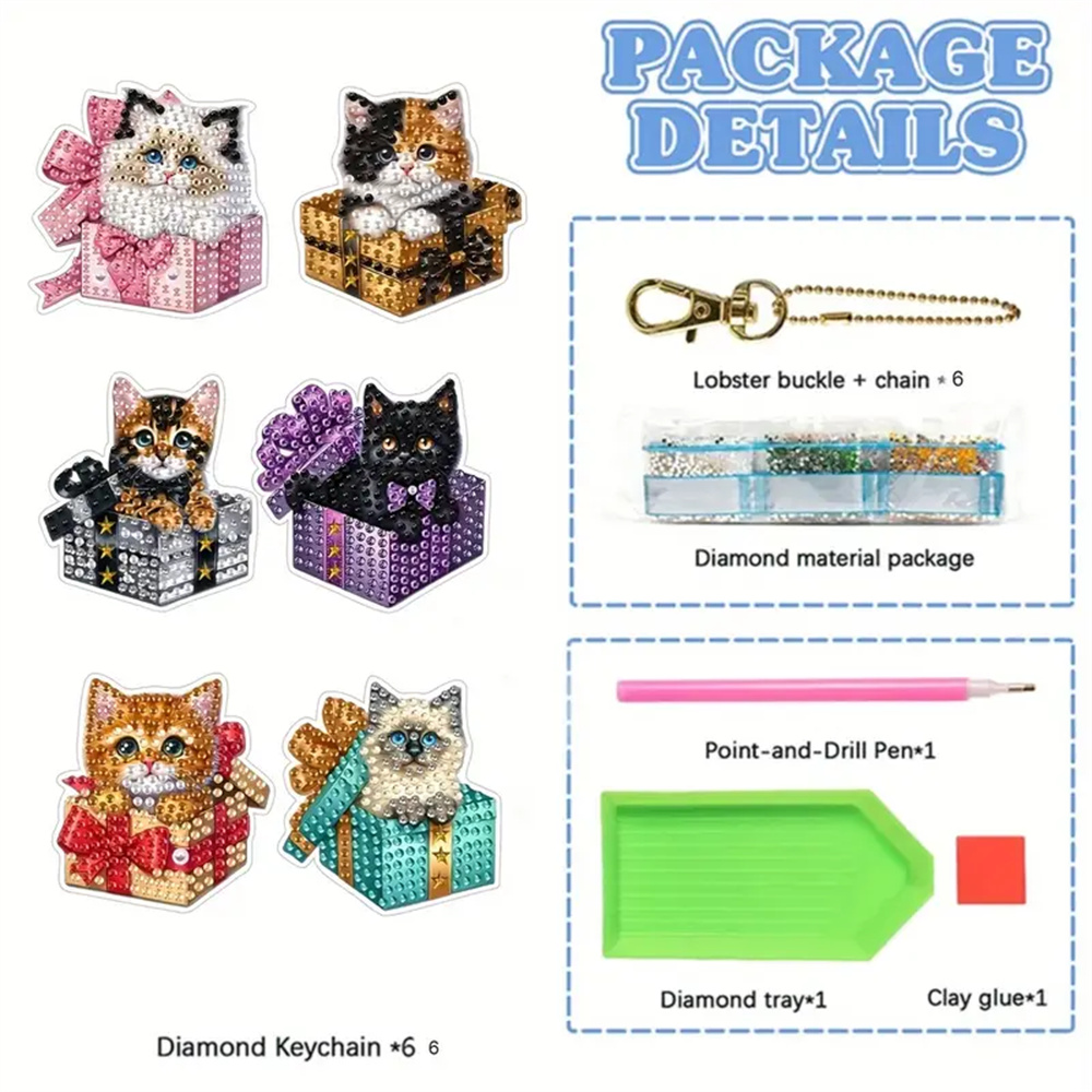 6-delige DIY diamanten sleutel - Resin Craft Ideas recensie en prijs
