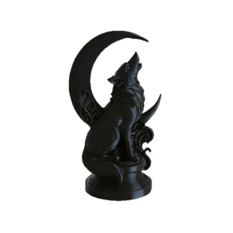 Maanwolf-totemornament, kunstb - Resin Craft Workshop recensie en prijs