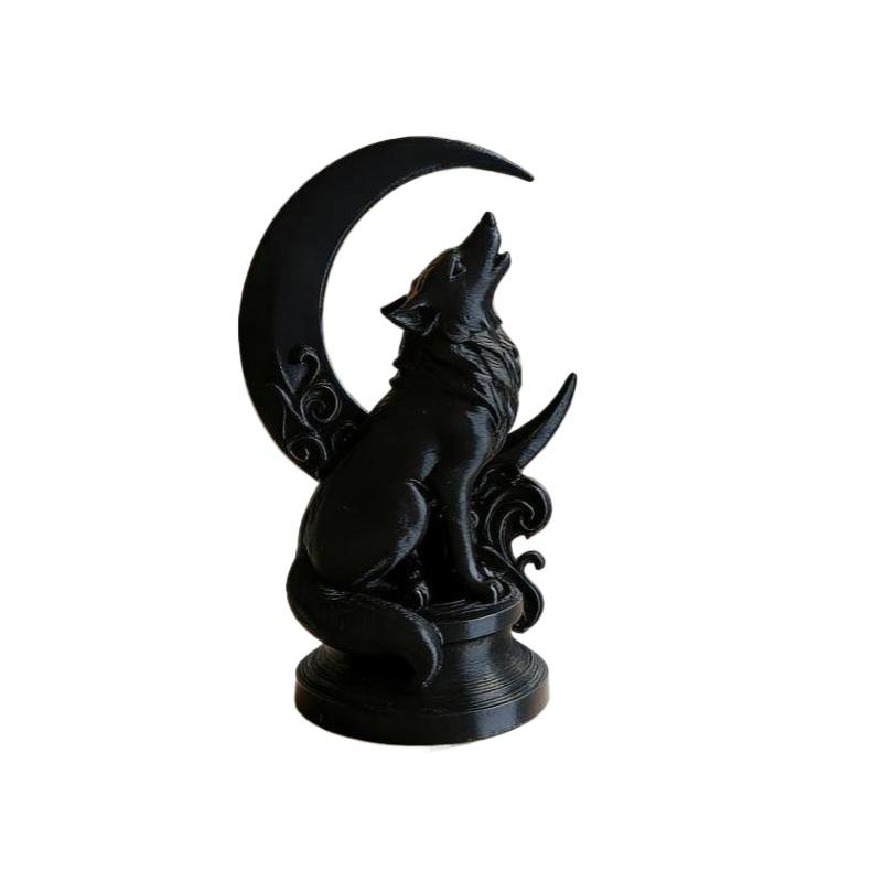 Maanwolf-totemornament, kunstb - Resin Craft Workshop recensie en prijs