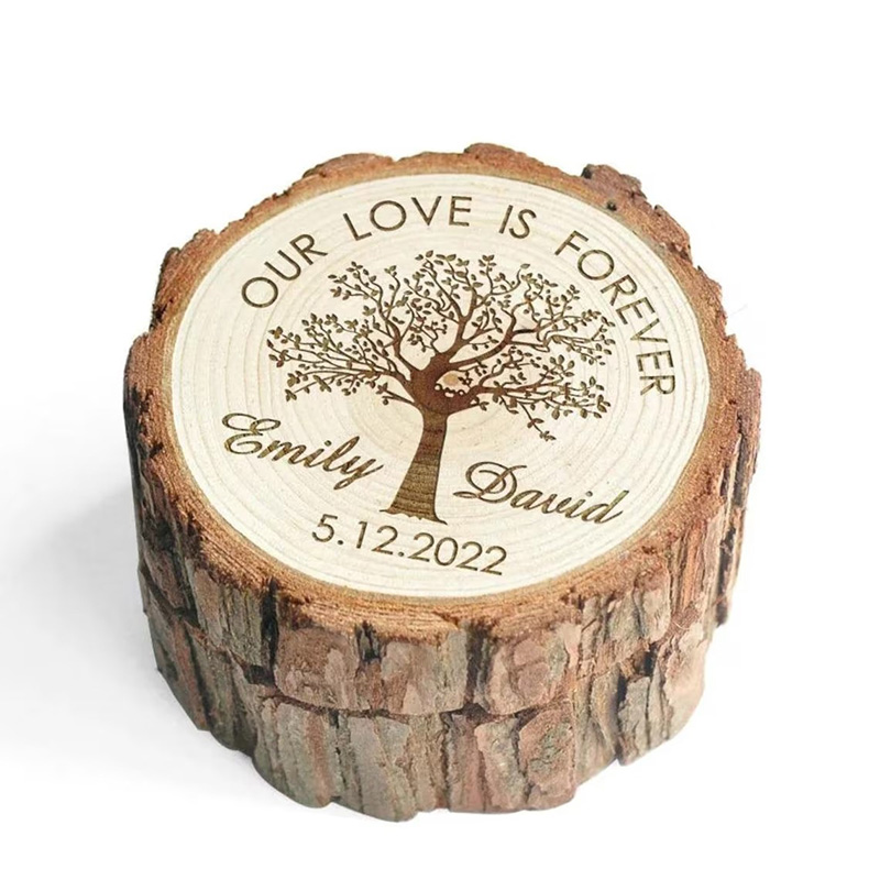 Gepersonaliseerde houten trouw - Wood Ring Blank recensie en prijs